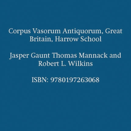 Corpus Vasorum Antiquorum Great Britain Harrow School
