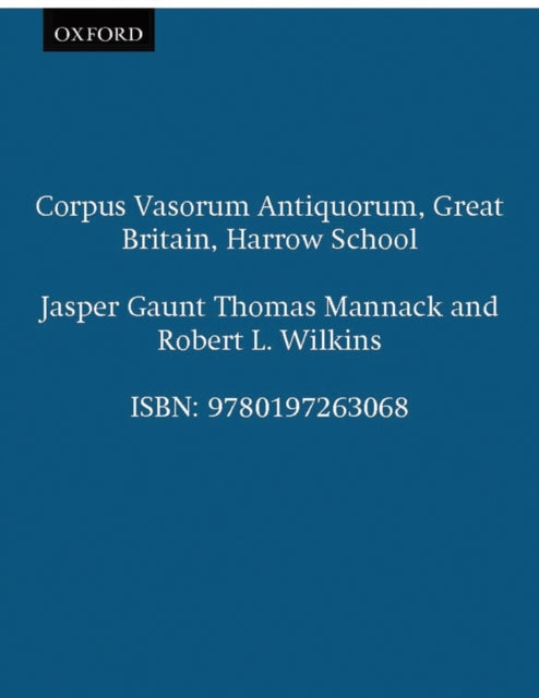 Corpus Vasorum Antiquorum Great Britain Harrow School