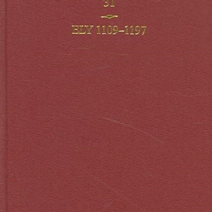 English Episcopal Acta 31 Ely 11091197