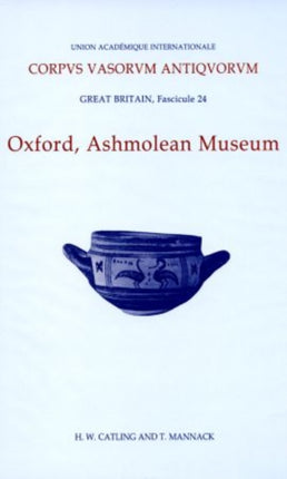 Corpus Vasorum Antiquorum Great Britain Fascicule 24 Oxford Ashmolean Museum Fascicule 4
