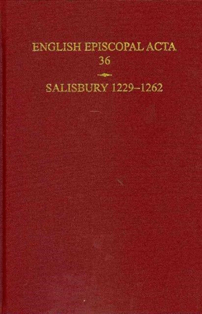 English Episcopal Acta 36 Salisbury 12291262