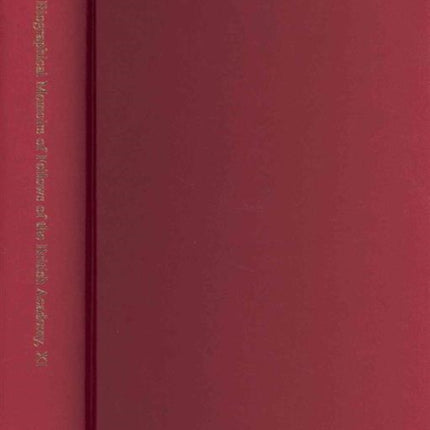 Biographical Memoirs of Fellows of the British Academy XI