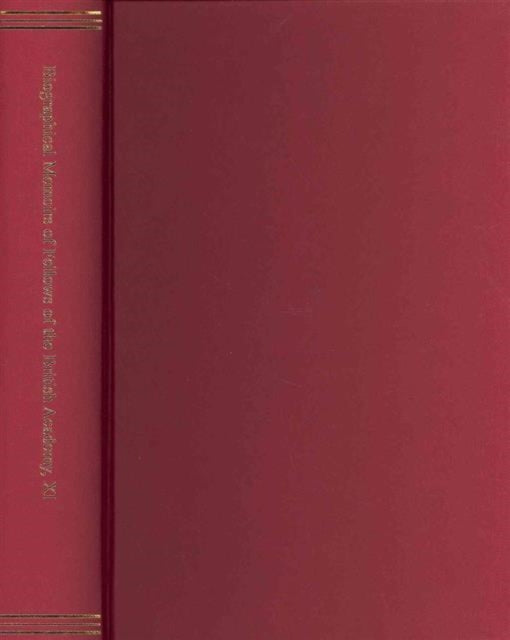 Biographical Memoirs of Fellows of the British Academy XI