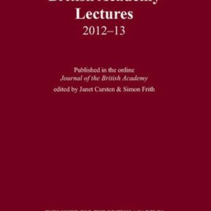 British Academy Lectures 201213