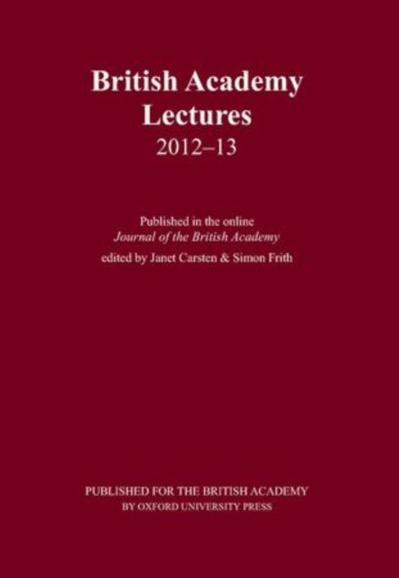 British Academy Lectures 201213