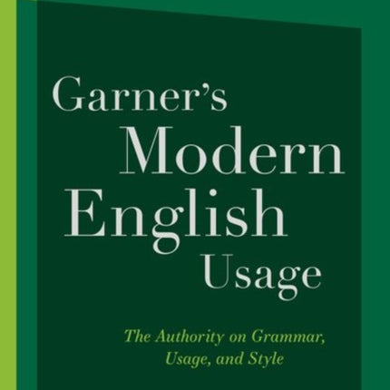 Garner's Modern English Usage