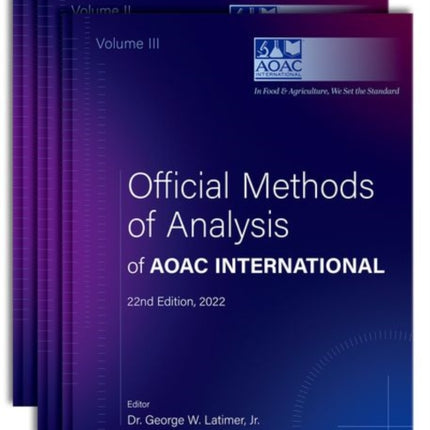 Official Methods of Analysis of Aoac