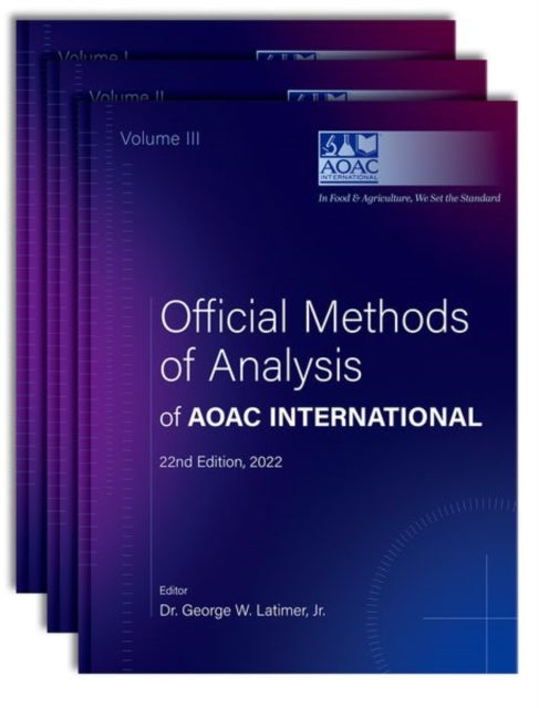Official Methods of Analysis of Aoac