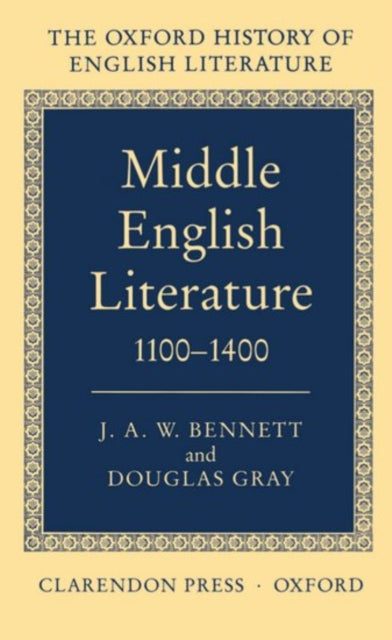 Middle English Literature 11001400 Oxford History of English Literature