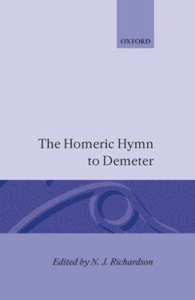 The Homeric Hymn To Demeter