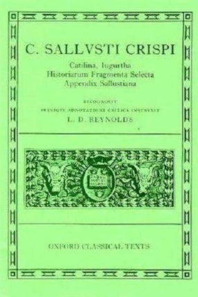 Sallust Catilina Iugurtha Historiarum Fragmenta