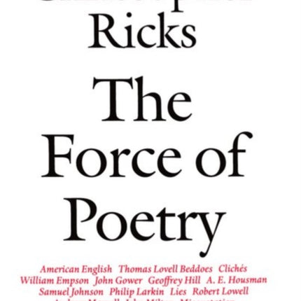 The Force of Poetry