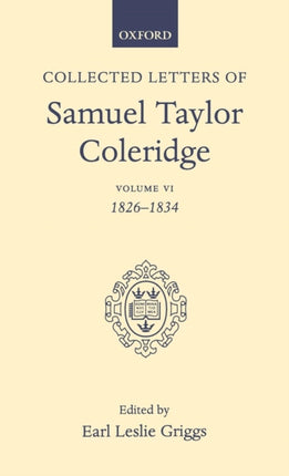 Letters Volume 6 Volume 6 18261834 Oxford Scholarly Classics