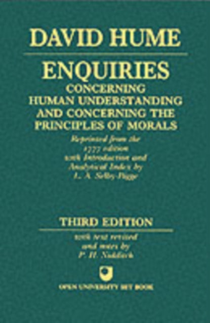 Enquiries concerning Human Understanding and concerning the Principles of Morals