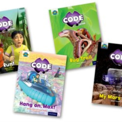 Project X CODE Extra: Yellow Book Band, Oxford Level 3: Bugtastic and Galactic Orbit, Mixed Pack of 4