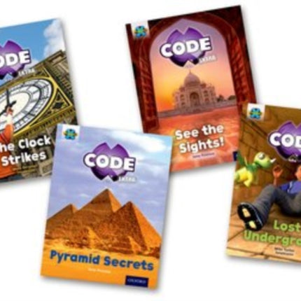 Project X CODE Extra: Purple Book Band, Oxford Level 8: Wonders of the World and Pyramid Peril, Mixed Pack of 4