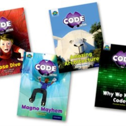 Project X CODE Extra: Gold Book Band, Oxford Level 9: Marvel Towers and CODE Control, Mixed Pack of 4