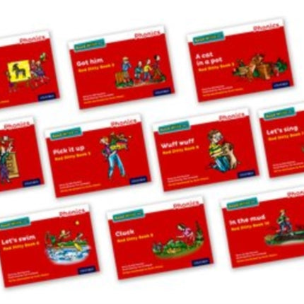 Read Write Inc. Phonics: Red Ditty books (Mixed Pack of 10)