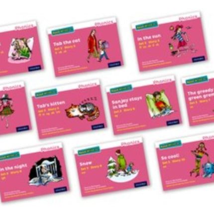 Read Write Inc. Phonics Pink Set 3 Storybooks Mixed Pack of 10