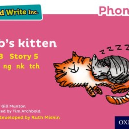 Read Write Inc. Phonics: Tab's Kitten (Pink Set 3 Storybook 5)