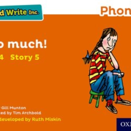 Read Write Inc. Phonics: Too Much! (Orange Set 4 Storybook 5)