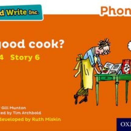 Read Write Inc. Phonics: A Good Cook? (Orange Set 4 Storybook 6)