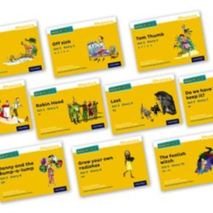 Read Write Inc. Phonics: Yellow Set 5 Core Storybooks (Mixed Pack of 10)