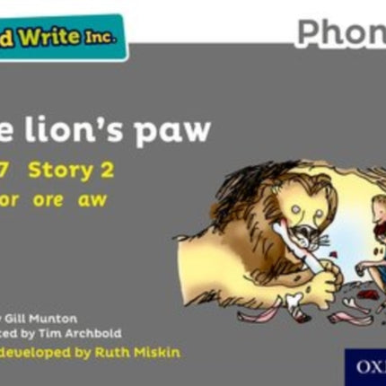 Read Write Inc. Phonics: The Lion's Paw (Grey Set 7 Storybook 2)