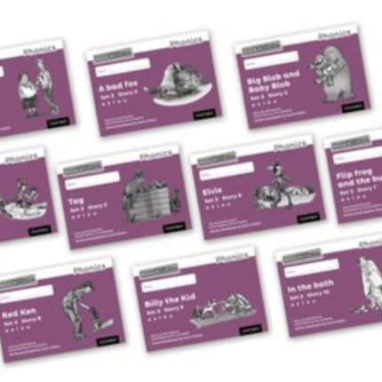 Read Write Inc. Phonics: Purple Set 2 Core Black & White Storybooks (Mixed Pack of 10)