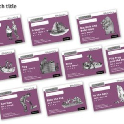 Read Write Inc. Phonics: Purple Set 2 Core Black & White Storybooks (Pack of 100)