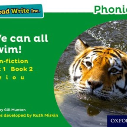 Read Write Inc. Phonics: We Can All Swim! (Green Set 1 Non-fiction 2)