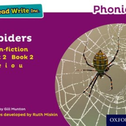 Read Write Inc. Phonics: Spiders (Purple Set 2 Non-fiction 2)