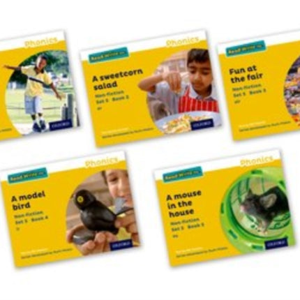 Read Write Inc. Phonics: Yellow Set 5 Non-fiction books (Mixed Pack of 5)