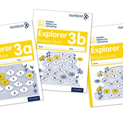 Numicon: Number, Pattern and Calculating 3 Explorer Progress Books ABC (Mixed pack)