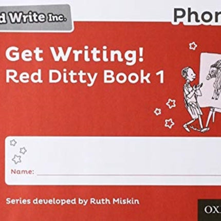 Read Write Inc. Phonics: Get Writing! Red Ditty Book 1 Pack of 10