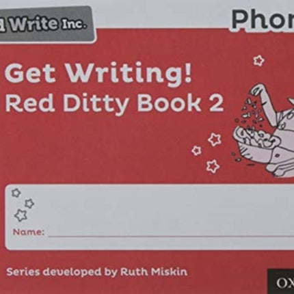 Read Write Inc. Phonics: Get Writing! Red Ditty Book 2 Pack of 10