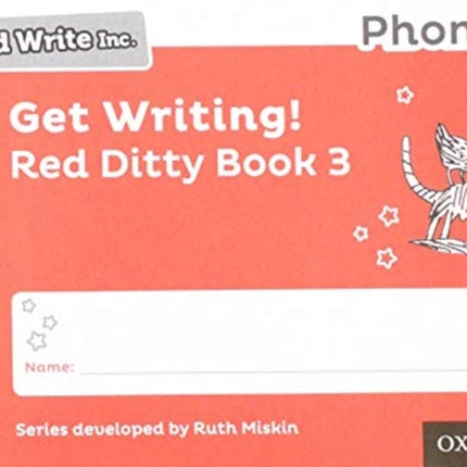 Read Write Inc. Phonics: Get Writing! Red Ditty Book 3 Pack of 10