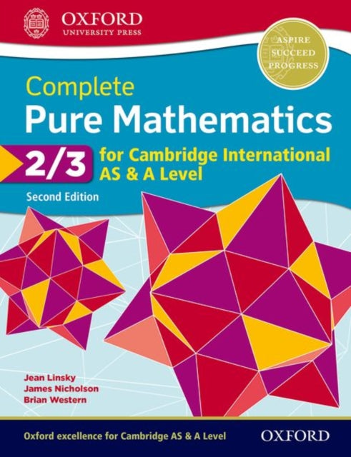 Complete Pure Mathematics 2  3 for Cambridge International AS  A Level