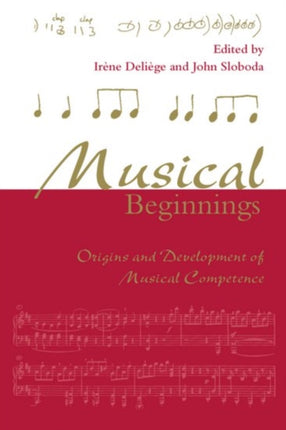 Musical Beginnings Origins and Development of Musical Competence