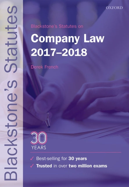 Blackstones Statutes on Company Law 20172018