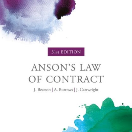 Anson's Law of Contract