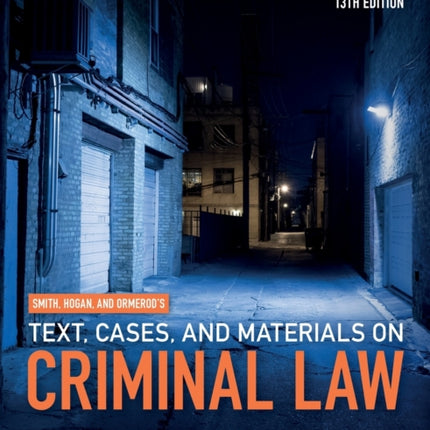 Smith Hogan  Ormerods Text Cases  Materials on