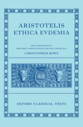 Aristotle's Eudemian Ethics