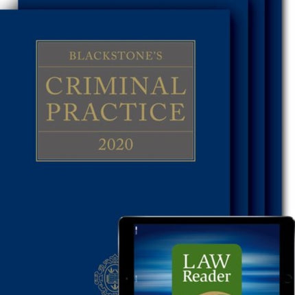 Blackstones Criminal Practice 2020 Book All Supplements and Digital Pack