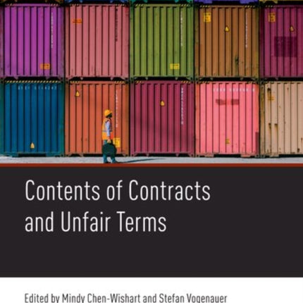 Contents of Contracts and Unfair Terms Studies in the Contract Law of Asia
