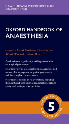 Oxford Handbook of Anaesthesia Oxford Medical
