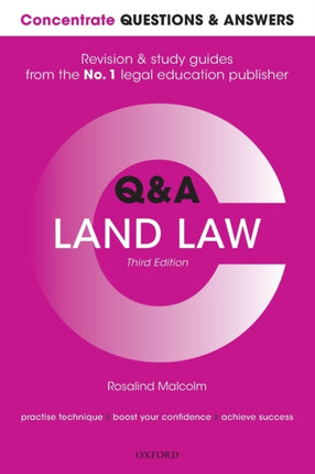 Concentrate Questions and Answers Land Law: Law Q&A Revision and Study Guide