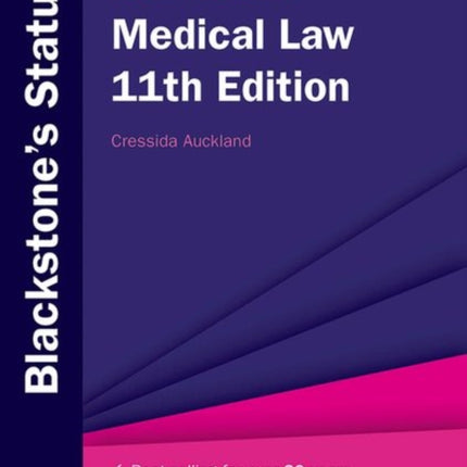 Blackstones Statutes on Medical Law Blackstones