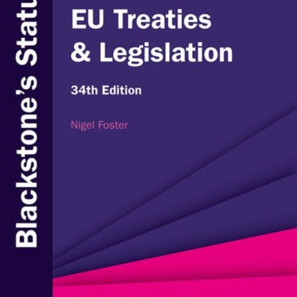 Blackstone's EU Treaties & Legislation