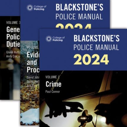 Blackstone's Police Manuals Three Volume Set 2024